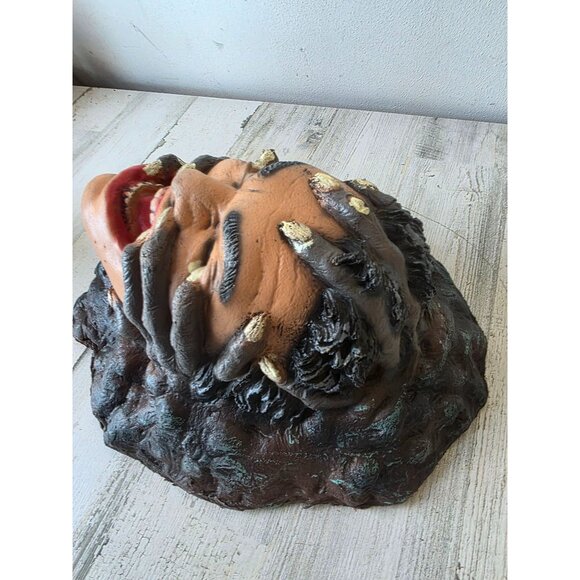 Vintage head rubber Halloween lifelike life-size realistic ground breaker scary - Picture 5 of 9